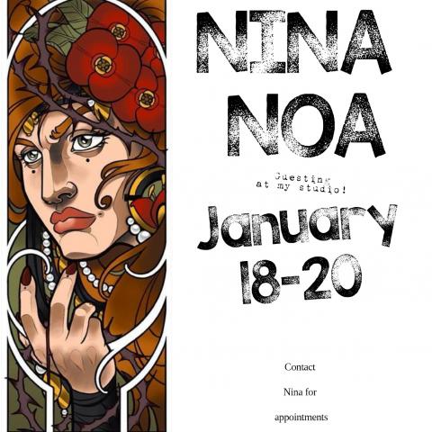 <p>From the 18th until the 20th of January, Nina Noa will be working by my side here in Ghent.<br />
Contact her directly for appointments. <a href="mailto:info@thefisherking.net" rel="noopener" target="_blank">info@thefisherking.net</a></p>

