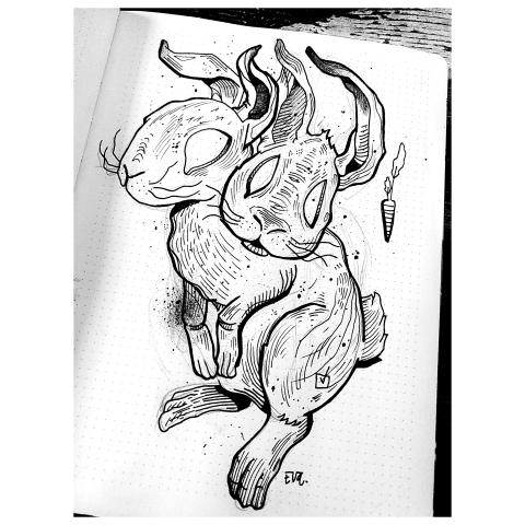 <p>creepy pet.<br><br>Alle tatoeage-ontwerpen kunnen worden aangepast naar jou voorkeur.<br>Aarzel niet me te contacteren bij vragen !<br><br>All tattoo-designs can be adapted to your ideas.<br>Don't hesitate to contact me with your questions !</p><p>eva@mpatshi.be</p>