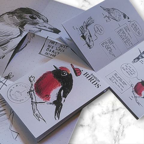 <p>A zine full of random birds<br><br>€5 &nbsp;+ post (Europe only)<br>Email om te bestellen, kijk ook eens of je nog iets anders uit de shop wenst.<br>Email if you want one, see if you want to add anything else from the shop.<br>eva@mpatshi.be</p>