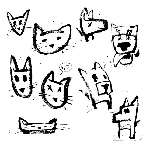 <p>Cats and dogs waiting to be adopted !</p>